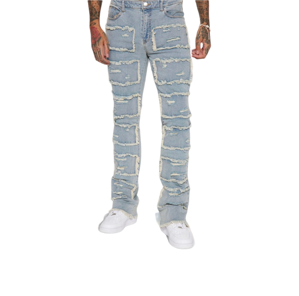Make Room denim stacked jeans